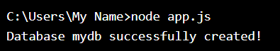 MongoDB Database Created